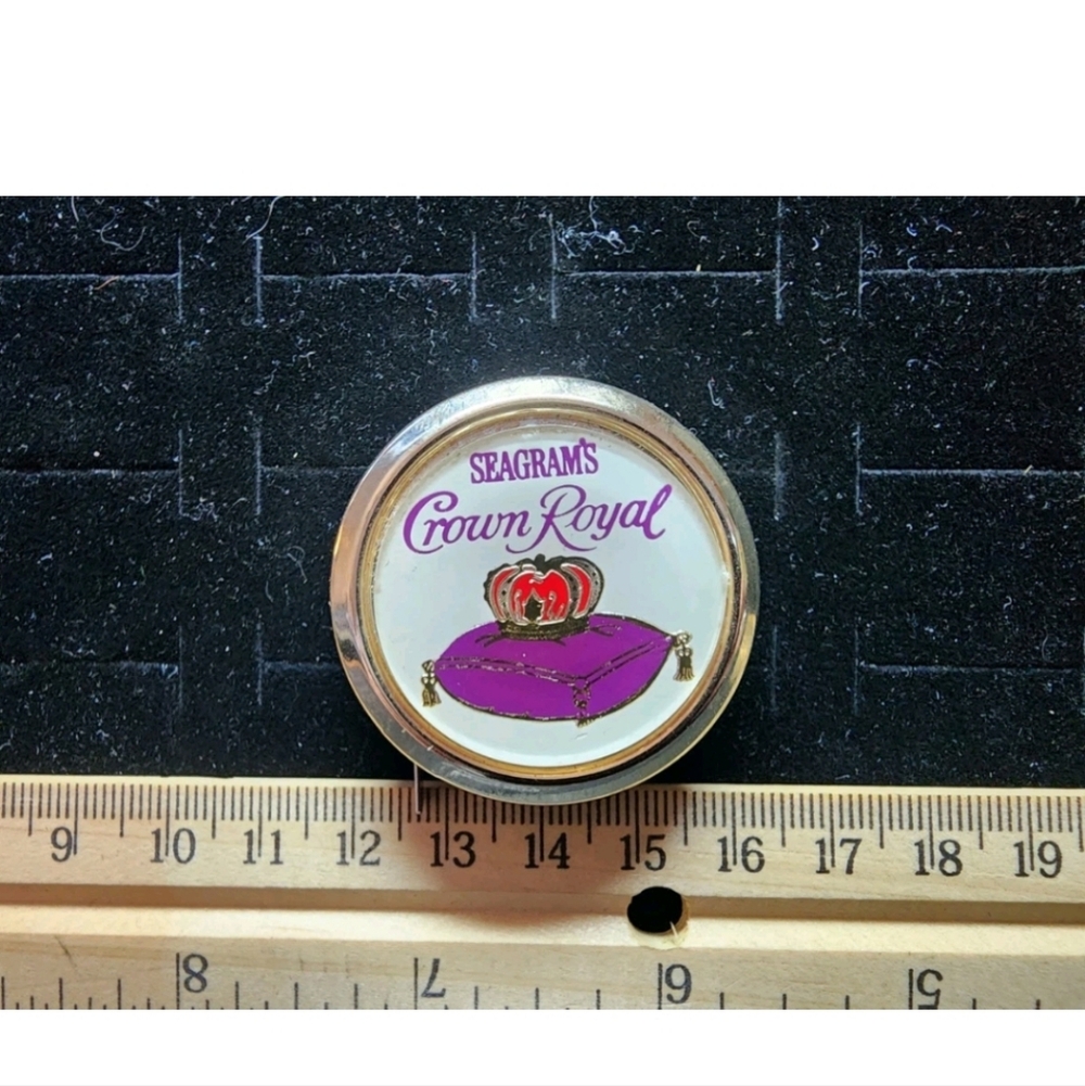 Vintage Pocket Tape Measure Advertising Seagram's Crown Royal Whiskey